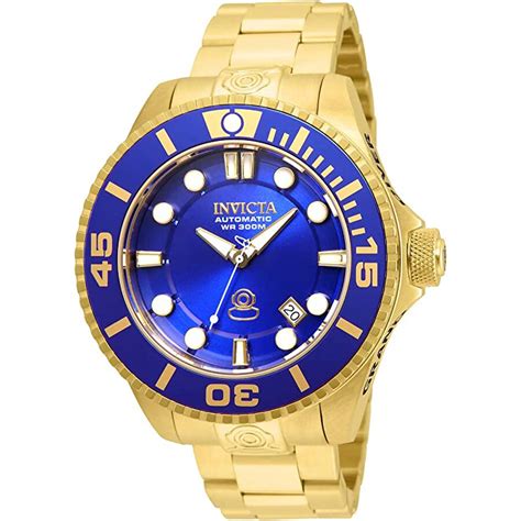 invicta submariner blue gold.